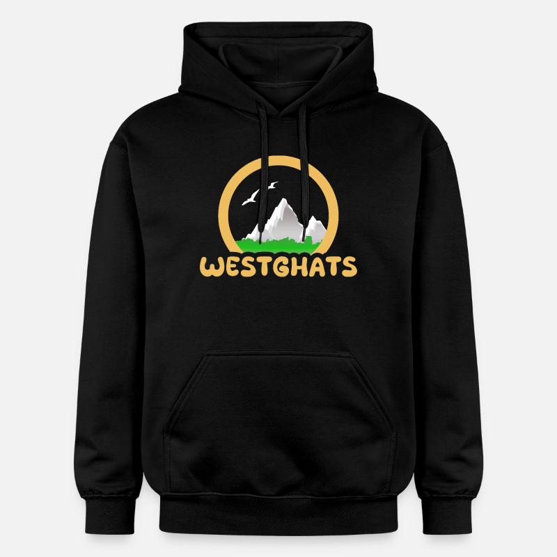Trekking dans les Ghats occidentaux - Sweat à capuche Softstyle® Gildan Unisexe - noir