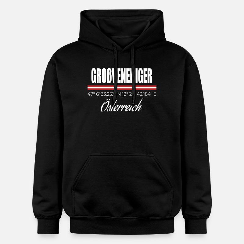 Großvenediger - Gildan Unisex Softstyle® Midweight Hoodie - Schwarz