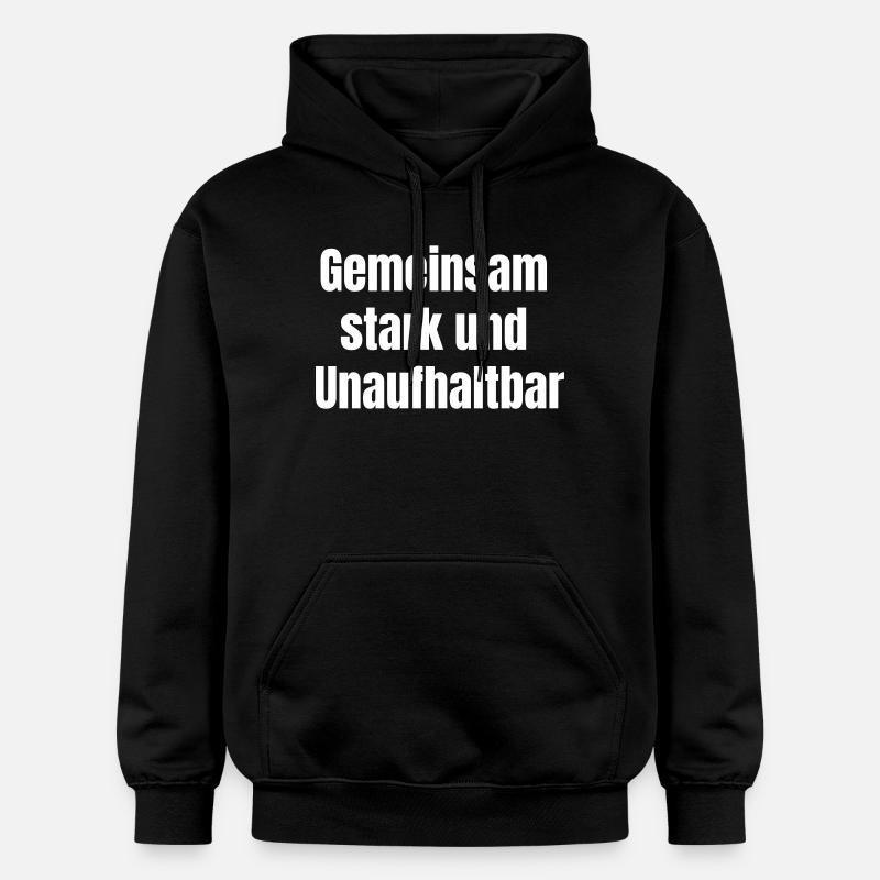 Forts et inarrêtables ensemble. - Sweat à capuche Softstyle® Gildan Unisexe - noir