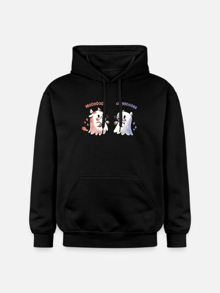 Effrayant Capy et vache - Sweat à capuche Softstyle® Gildan Unisexe - noir