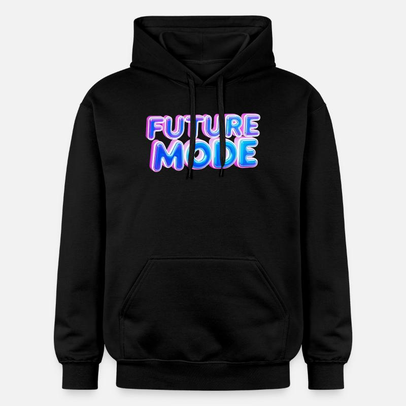 Néon de mode future - Sweat à capuche Softstyle® Gildan Unisexe - noir