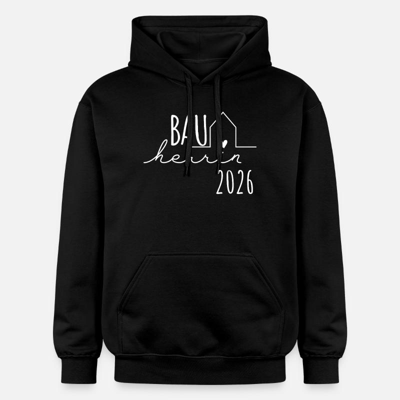 Constructeur 2026 - Builders Partnerlook Hausbau - Sweat à capuche Softstyle® Gildan Unisexe - noir