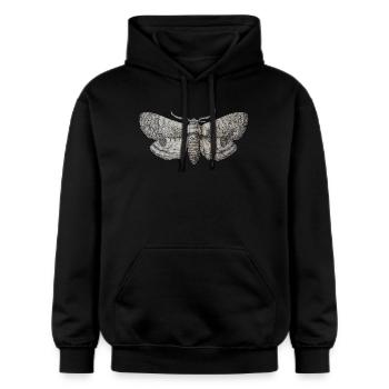 Motte Vintage - Gildan Unisex Softstyle® Midweight Hoodie - Schwarz - Vorne - Marisol (170cm) & Nik (191cm)