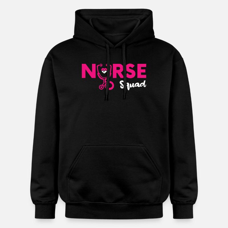 Drôle d’infirmière Cadeaux Tenues d’allaitement - Sweat à capuche Softstyle® Gildan Unisexe - noir