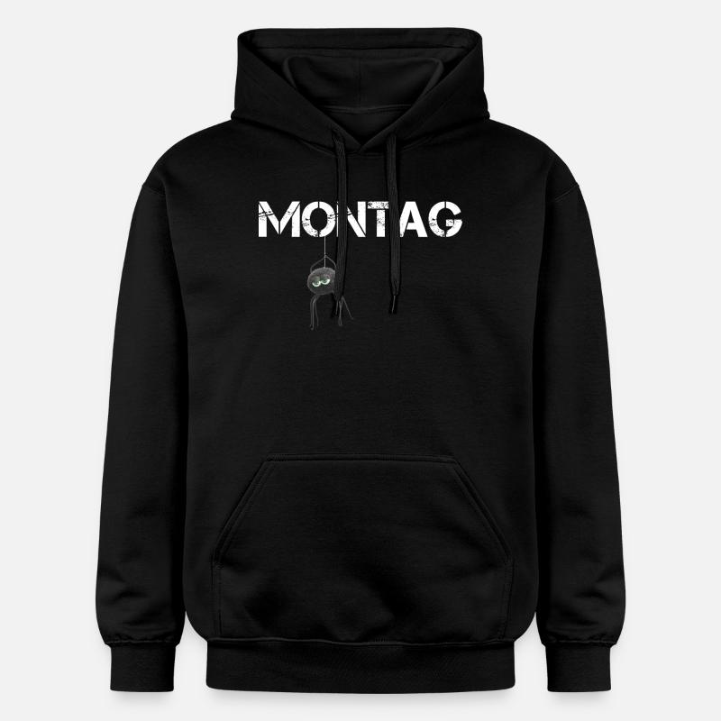 Araignée du lundi - Sweat à capuche Softstyle® Gildan Unisexe - noir