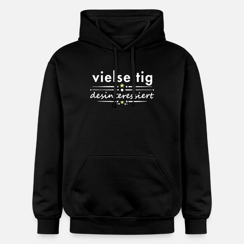 Multifaceted, disinterested, saying, sarcasm, irony - Gildan Unisex Softstyle® Midweight Hoodie - black