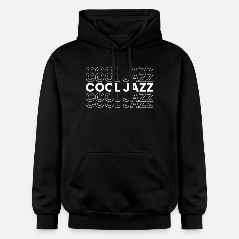 Motif de logo Cool Jazz - Sweat à capuche Softstyle® Gildan Unisexe - noir