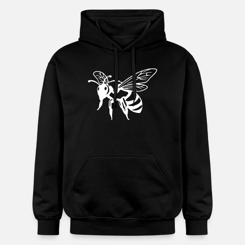 Abeille blanche abeille blanche - Sweat à capuche Softstyle® Gildan Unisexe - noir