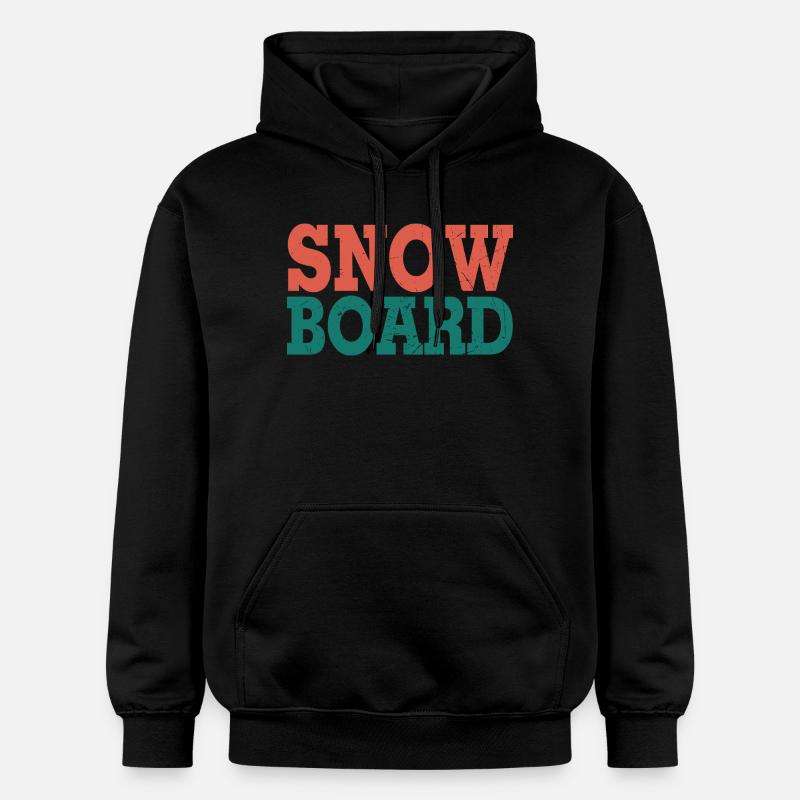 Planche à neige - Sweat à capuche Softstyle® Gildan Unisexe - noir