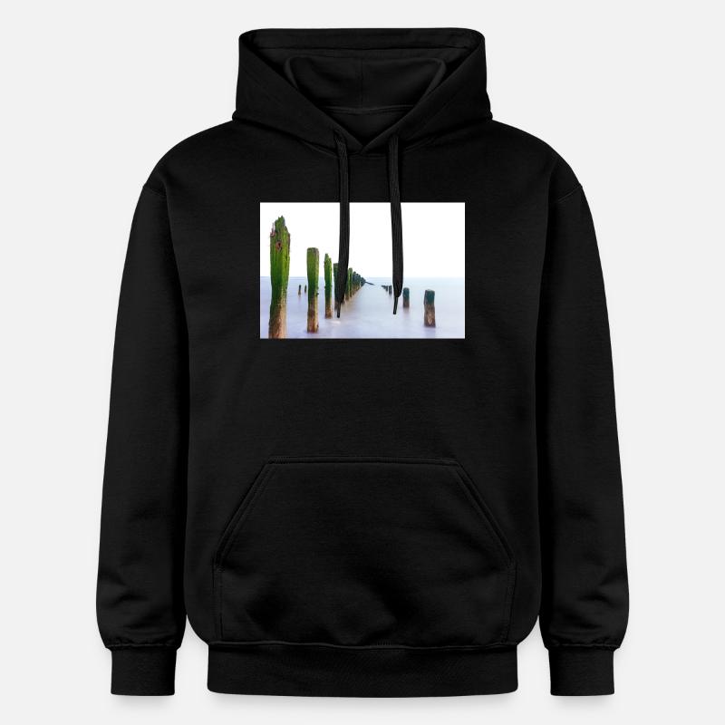 Point d’éjection d’exposition longue - Sweat à capuche Softstyle® Gildan Unisexe - noir