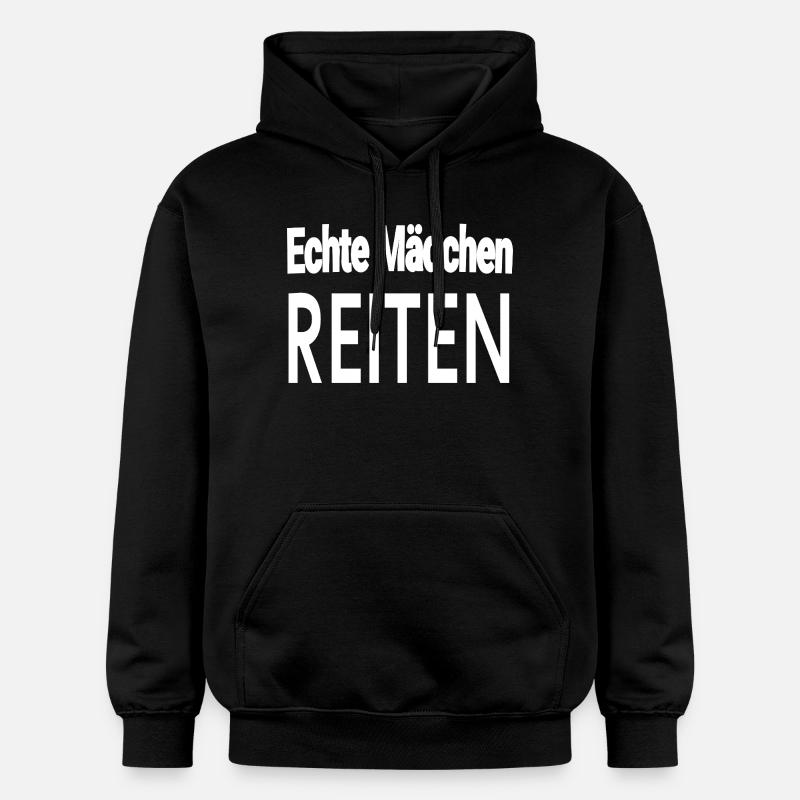 Chevaux - Sweat à capuche Softstyle® Gildan Unisexe - noir