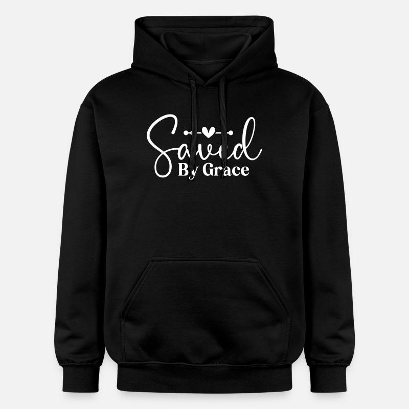 sauvé par la grâce - Sweat à capuche Softstyle® Gildan Unisexe - noir