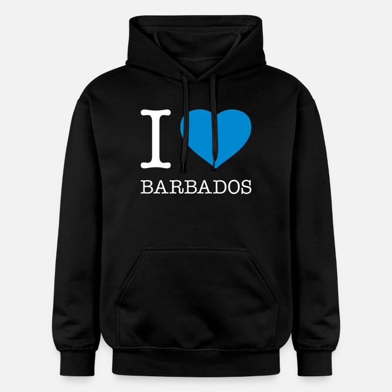 J’adore la Barbade - Sweat à capuche Softstyle® Gildan Unisexe - noir