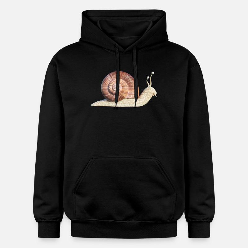 escargot - Sweat à capuche Softstyle® Gildan Unisexe - noir