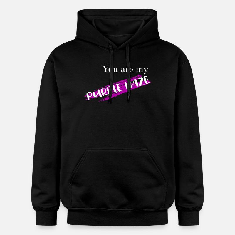 Tu es mon - Sweat à capuche Softstyle® Gildan Unisexe - noir