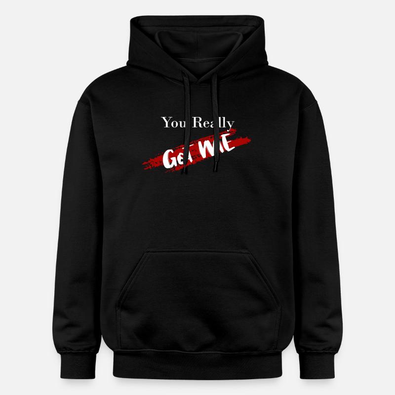 Tu m’as eu - Sweat à capuche Softstyle® Gildan Unisexe - noir
