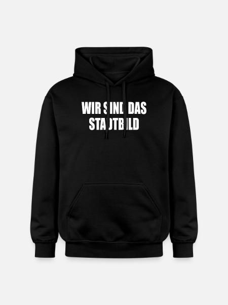 We are the cityscape - Gildan Unisex Softstyle® Midweight Hoodie - black