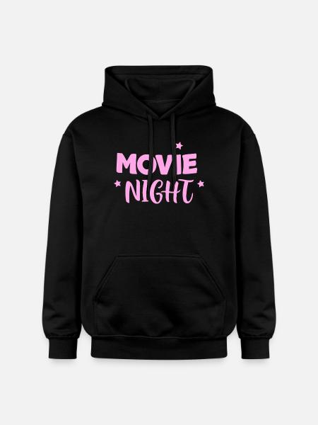 Rosa Kinonacht - Gildan Unisex Softstyle® Midweight Hoodie - Schwarz