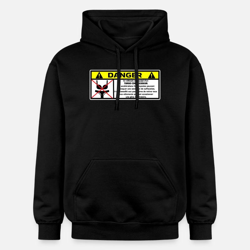 automobile - Sweat à capuche Softstyle® Gildan Unisexe - noir