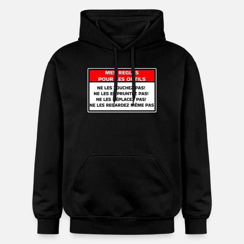 Mes règles pour les outils - Sweat à capuche Softstyle® Gildan Unisexe - noir