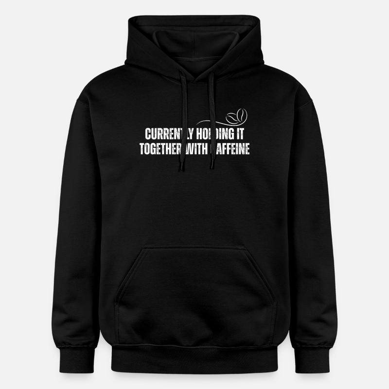La caféine maintient le coup - Sweat à capuche Softstyle® Gildan Unisexe - noir