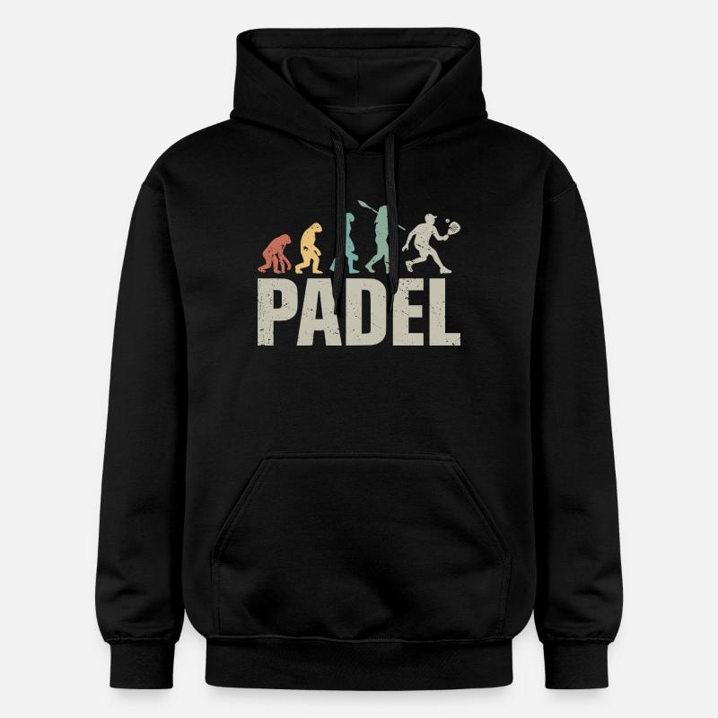 Fun Padel - Padel Evolution - Sweat à capuche Softstyle® Gildan Unisexe - noir