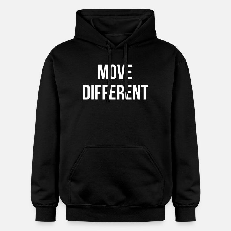 BOUGEZ DIFFÉREMMENT. | Greyline Officiel - Sweat à capuche Softstyle® Gildan Unisexe - noir