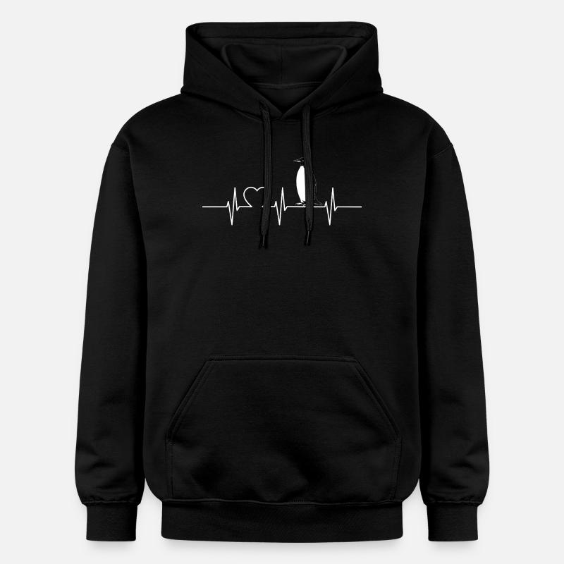 Pingouins Pingouin - Sweat à capuche Softstyle® Gildan Unisexe - noir