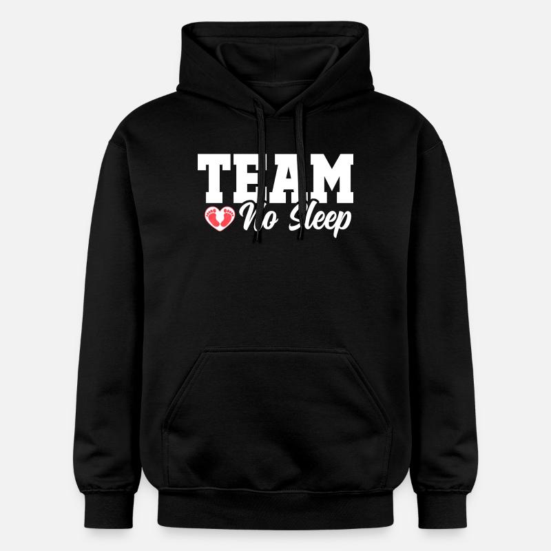 Équipe Pas de sommeil - Sweat à capuche Softstyle® Gildan Unisexe - noir