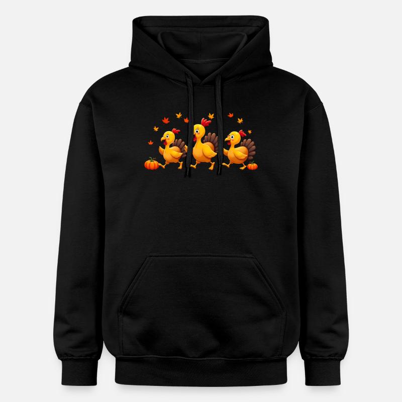 Bébé dinde de Thanksgiving - Sweat à capuche Softstyle® Gildan Unisexe - noir