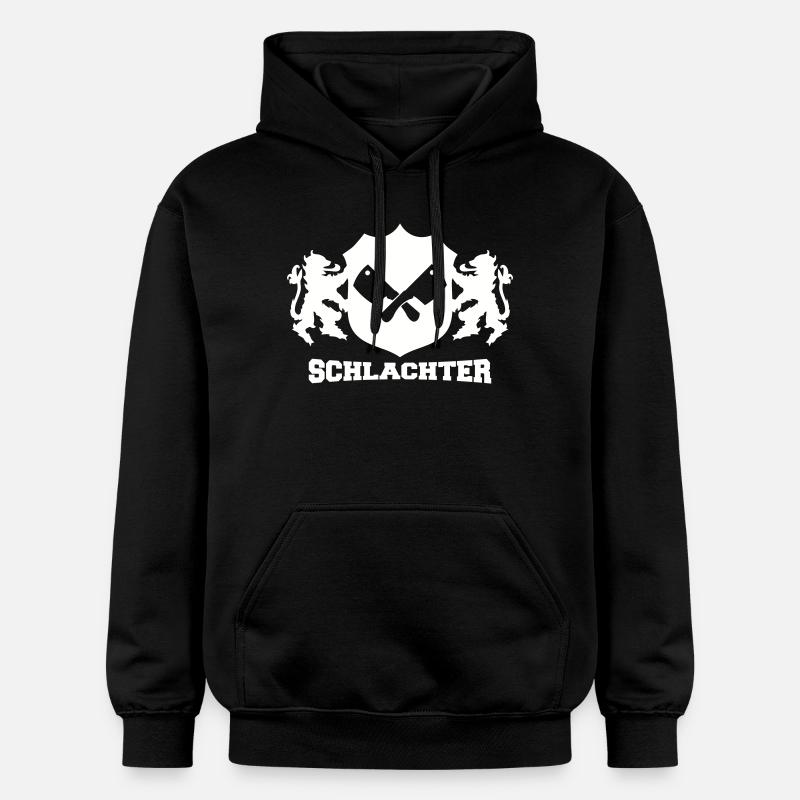 Emblème du boucher - Sweat à capuche Softstyle® Gildan Unisexe - noir
