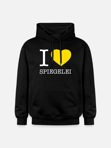 I love Spiegelei - Gildan Unisex Softstyle® Midweight Hoodie - Schwarz