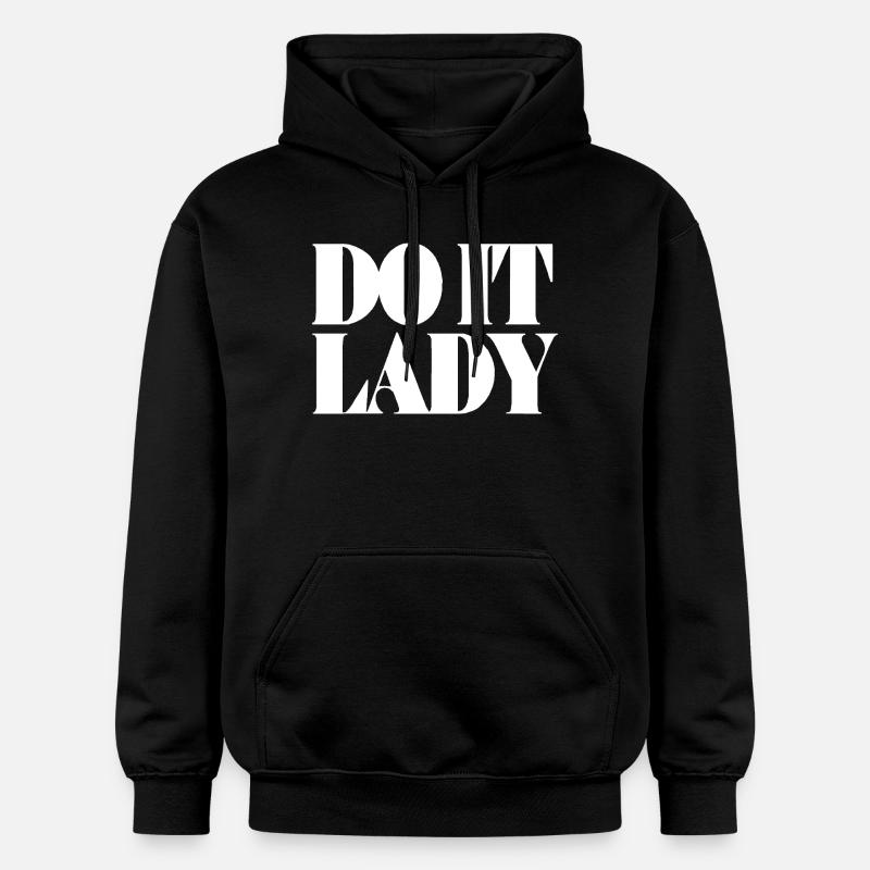 Faites-le Dame - Blanc - Sweat à capuche Softstyle® Gildan Unisexe - noir