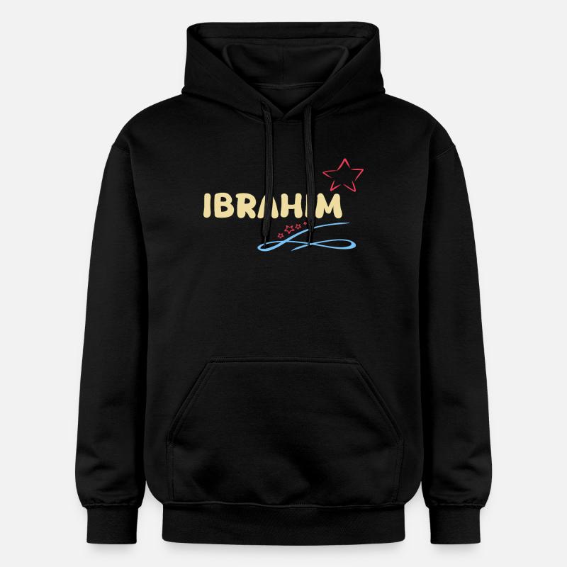 Geschenk Ibrahim - Gildan Unisex Softstyle® Midweight Hoodie - Schwarz