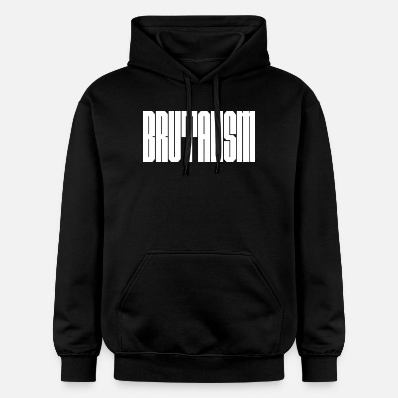 Conception audacieuse du logo Brutalism - Sweat à capuche Softstyle® Gildan Unisexe - noir