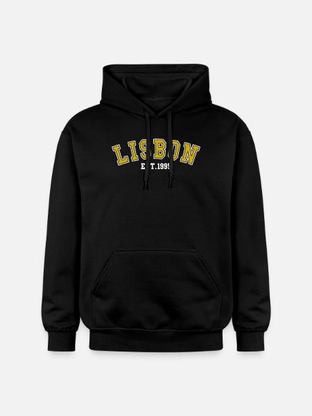 Lisbon Est. 1995 - Gildan Unisex Softstyle® Midweight Hoodie - black
