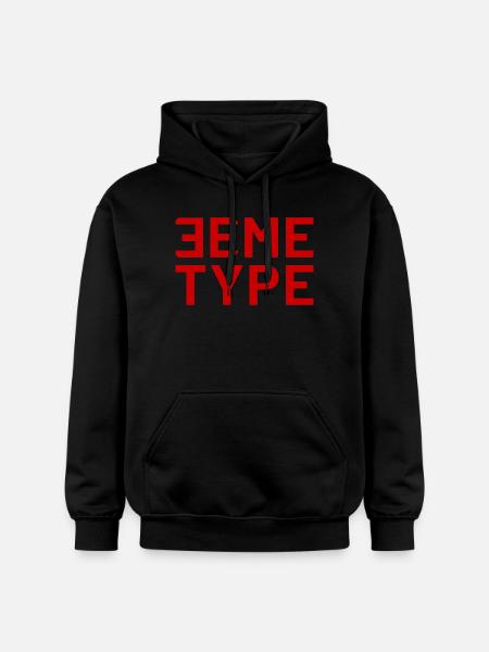 3. TYP KLASSISCH ROT - Gildan Unisex Softstyle® Midweight Hoodie - Schwarz
