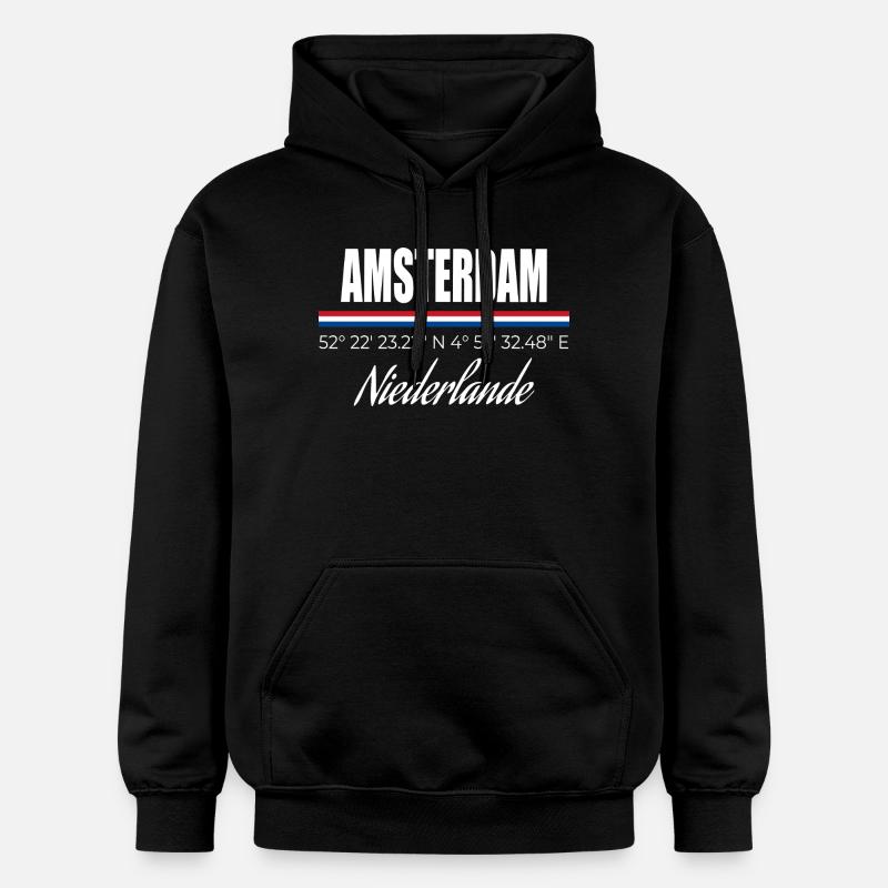 Amsterdam - Sweat à capuche Softstyle® Gildan Unisexe - noir