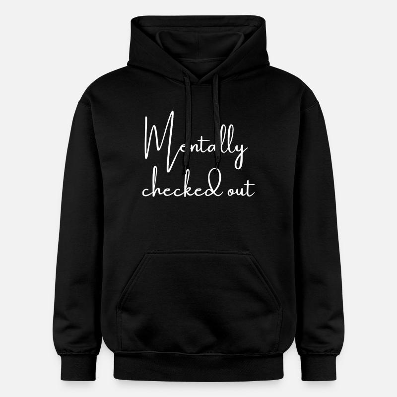 Déconnecté mentalement | Réflexions sur Greysoul - Sweat à capuche Softstyle® Gildan Unisexe - noir