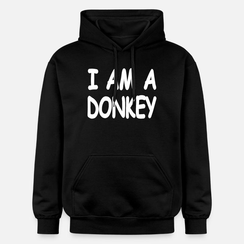 âne - Sweat à capuche Softstyle® Gildan Unisexe - noir