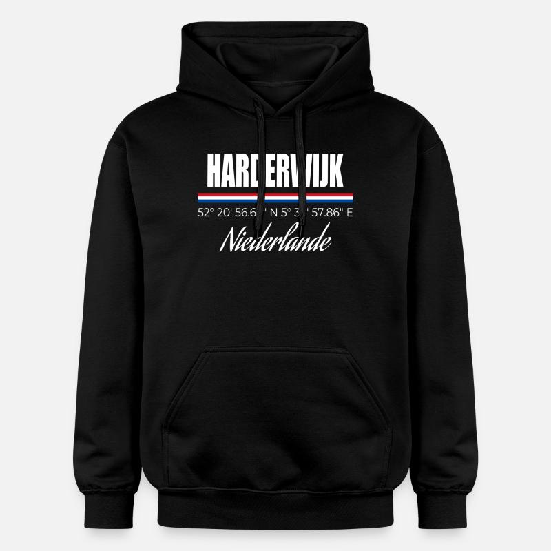 Harderwijk - Sweat à capuche Softstyle® Gildan Unisexe - noir