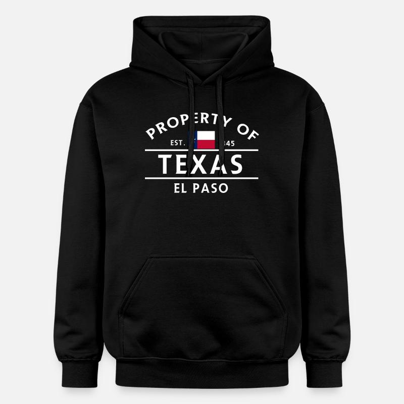 Propriété du Texas El Paso - Sweat à capuche Softstyle® Gildan Unisexe - noir