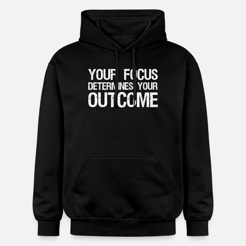 Votre concentration détermine votre résultat - Sweat à capuche Softstyle® Gildan Unisexe - noir