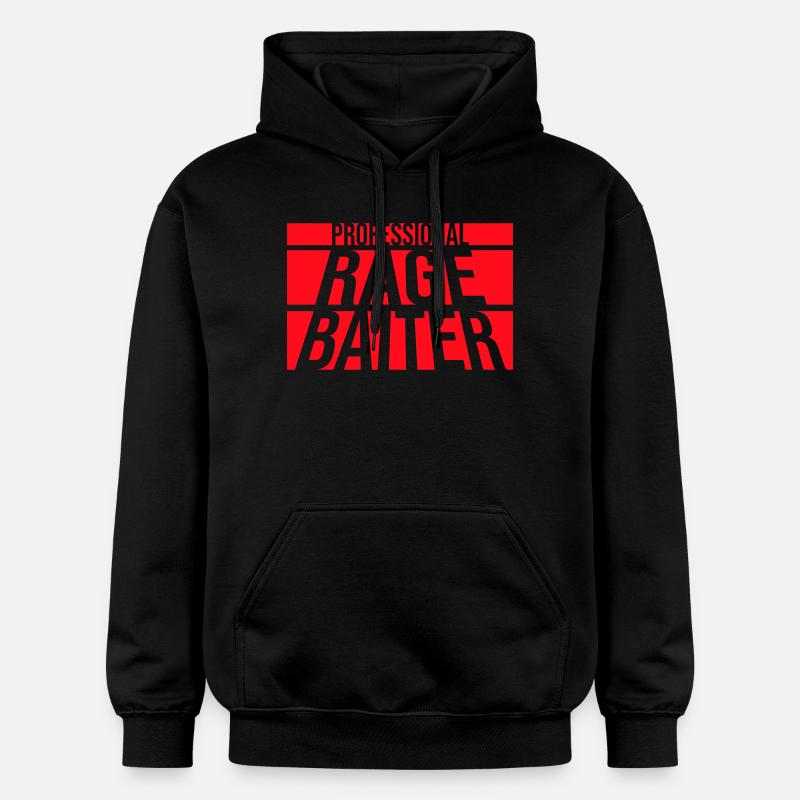 Professionnel Rage Baiter Troll Attention Fun - Sweat à capuche Softstyle® Gildan Unisexe - noir