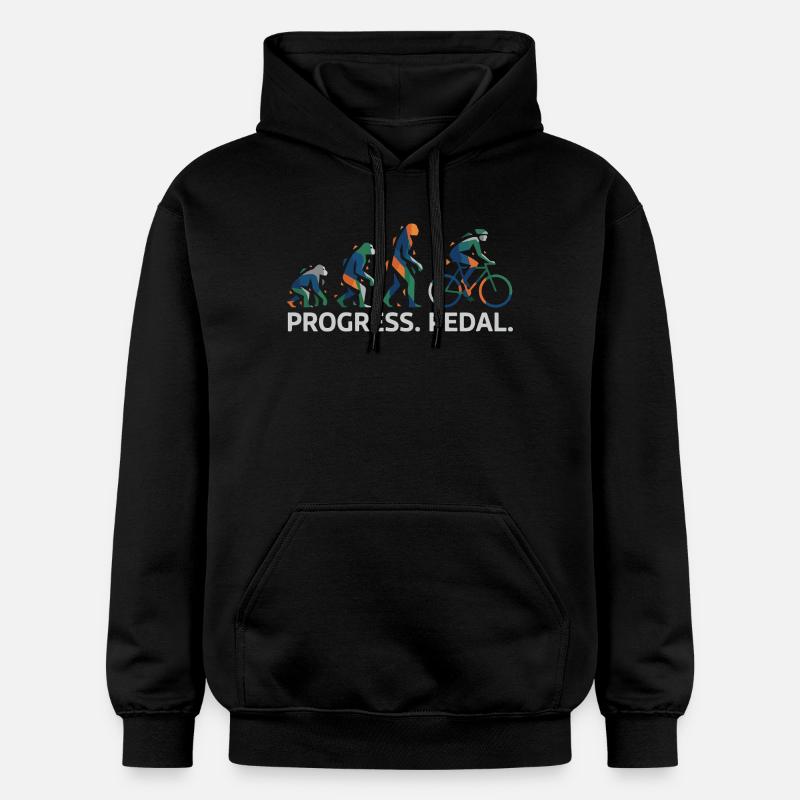 Évolution de la pédale Progress - Sweat à capuche Softstyle® Gildan Unisexe - noir