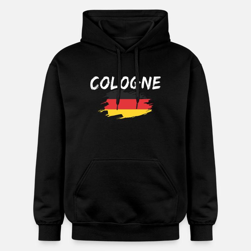 Cologne, Allemagne, Cologne - Sweat à capuche Softstyle® Gildan Unisexe - noir