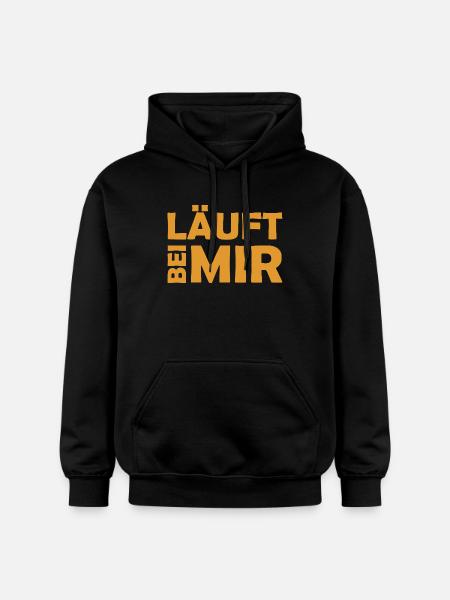 Runs with me - Cool saying - Running - Gildan Unisex Softstyle® Midweight Hoodie - black
