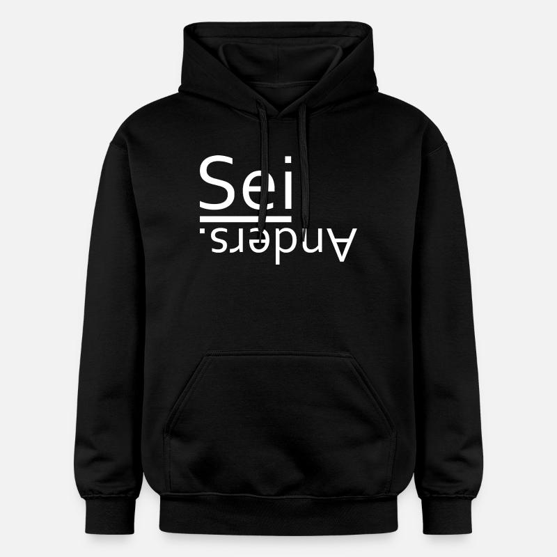 Être différent - Sweat à capuche Softstyle® Gildan Unisexe - noir