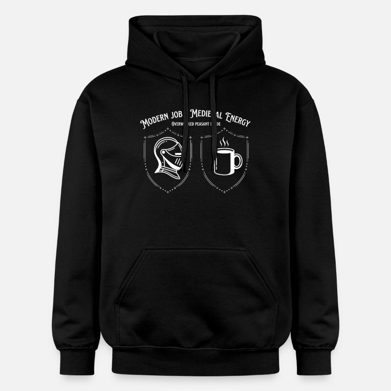 Modern Job Énergie médiévale - Sweat à capuche Softstyle® Gildan Unisexe - noir