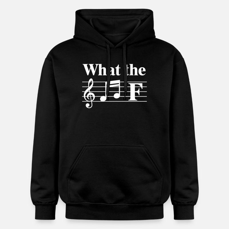 Lignes mélodiques sur portée - Sweat à capuche Softstyle® Gildan Unisexe - noir